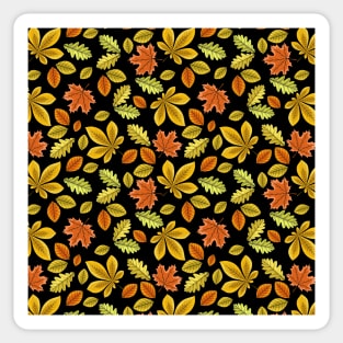 Autumn Leaves Pattern Sticker